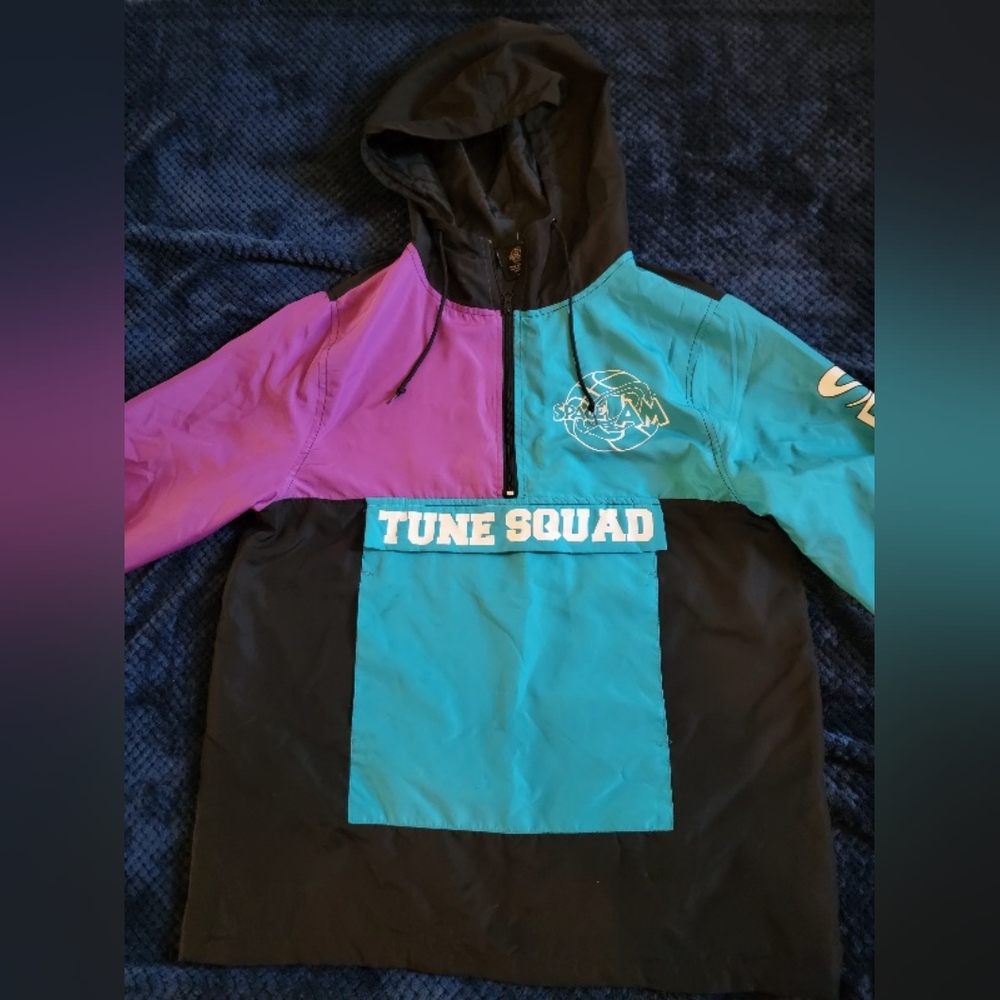 Vintage 90's Space Jam Jacket - color block windbreaker